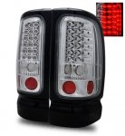 2000 Dodge Ram 3500 LED Tail Lights Chrome