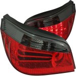 2005 BMW 5 Series Red and Smoked LED Tail Lights