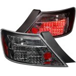 2007 Honda Civic Coupe Black LED Tail Lights