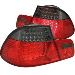 2000 BMW 3 Series Coupe Red and Smoked LED Tail Lights