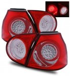 2007 VW Rabbit LED Tail Lights Red and Clear