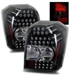 Dodge Caliber 2007-2013 Black LED Tail Lights