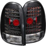 1996 Dodge Caravan Black LED Tail Lights