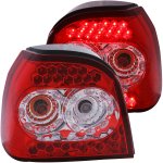 1996 VW Golf LED Tail Lights Red and Clear