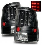 2012 Dodge Ram 2500 Black LED Tail Lights A1