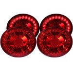 Chevy Corvette C6 2005-2013 LED Tail Lights Red Lens