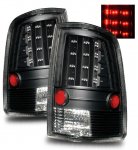 2015 Dodge Ram 3500 Black LED Tail Lights A1