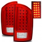 2009 Dodge Ram 2500 Red and Clear LED Tail Lights