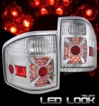 2004 Ford F150 Flareside Clear LED Style Tail Lights