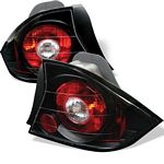 Honda Civic Coupe 2001-2003 JDM Black Altezza Tail Lights