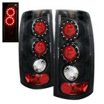 2002 GMC Sierra Black Ring LED Tail Lights