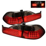 1998 Honda Accord Sedan Red and Smoked LED Tail Lights