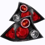 Honda Civic Coupe 2001-2003 Black Custom Tail Lights