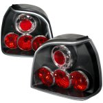 VW Golf 1993-1998 Black Altezza Tail Lights