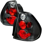 Chevy Malibu Sedan 2004-2007 Black Altezza Tail Lights