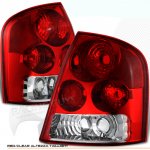 1999 Mazda Protege Red and Clear Euro Tail Lights