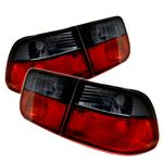 1996 Honda Civic Coupe Red and Smoked Euro Tail Lights