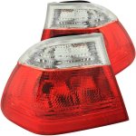 2000 BMW 3 Series Sedan Red and Clear Euro Tail Lights
