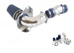1995 Ford Mustang V8 Polished Cold Air Intake with Blue Air Filter