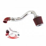 2010 Honda Civic Si Polished Cold Air Intake with Red Air Filter