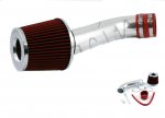 2002 Dodge Dakota Polished Short Ram Intake with Red Air Filter