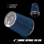 Universal Blue 4 inches High Flow Replacement Air Filter