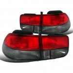 2000 Honda Civic Coupe Depo Red and Smoked JDM Tail Lights