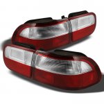 1995 Honda Civic Red and Clear JDM Tail Lights