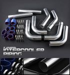 Universal 3 Inches Turbo Intercooler Piping Kit with Blue Couplers