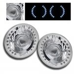 1986 Jeep CJ7 Sealed Beam Projector Headlight Conversion White LED