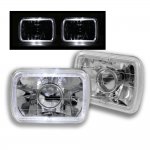 1989 GMC S15 White Halo Sealed Beam Projector Headlight Conversion