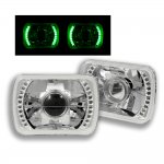 1980 Chevy El Camino Green LED Sealed Beam Projector Headlight Conversion