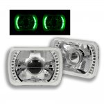 1989 Chevy Suburban Green LED Sealed Beam Projector Headlight Conversion