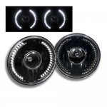 1976 Chevy Monza LED Black Sealed Beam Projector Headlight Conversion