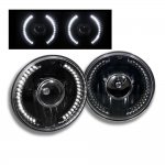 1976 Plymouth Fury LED Black Sealed Beam Projector Headlight Conversion