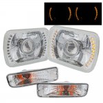 1995 Toyota Tacoma Amber LED Projector Headlight Conversion and Bumper Lights