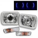 1997 Toyota Tacoma Blue LED Projector Headlight Conversion and Bumper Lights