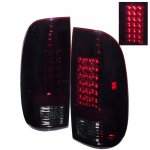 2007 Ford F250 Super Duty Red Smoked LED Tail Lights