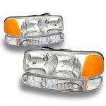 2000 GMC Sierra 2500 Chrome Headlights and Bumper Lights