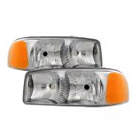 2003 GMC Sierra Denali Chrome Headlights