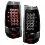 2001 GMC Sierra 2500 LED Tail Lights Black Chrome 2001 GMC Sierra 2500 LED Tail Lights Black Chrome