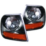 1998 Ford F150 Harley Davidson Style Black Corner Lights