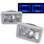 1982 Chevy Celebrity Blue Halo Sealed Beam Projector Headlight Conversion