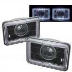 1985 Chevy C10 Pickup Halo Black Sealed Beam Projector Headlight Conversion