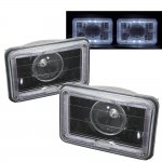 1986 Dodge Charger Halo Black Sealed Beam Projector Headlight Conversion