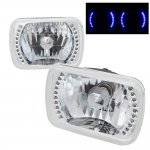 1980 Chevy El Camino 7 Inch Blue LED Sealed Beam Headlight Conversion