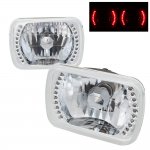 1984 Buick Skylark Red LED Sealed Beam Headlight Conversion