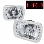 1998 Chevy Tahoe Red LED Sealed Beam Headlight Conversion