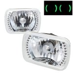 2000 Ford F350 7 Inch Green LED Sealed Beam Headlight Conversion