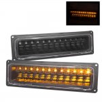 1994 Chevy Blazer Full Size LED Bumper Lights Black